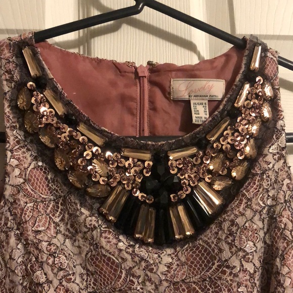 Lace Jeweled Dress - Picture 2 of 2